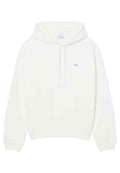 SUDADERA LACOSTE BLANCA TONED LOGO FLEECE HOODIE