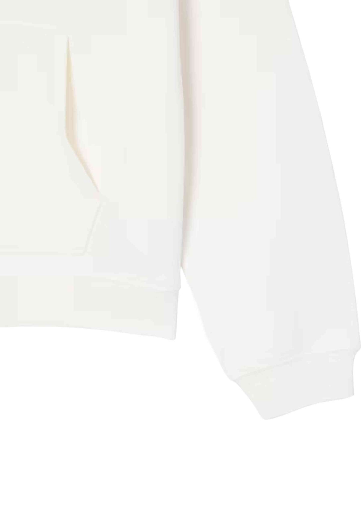 SUDADERA LACOSTE BLANCA TONED LOGO FLEECE HOODIE