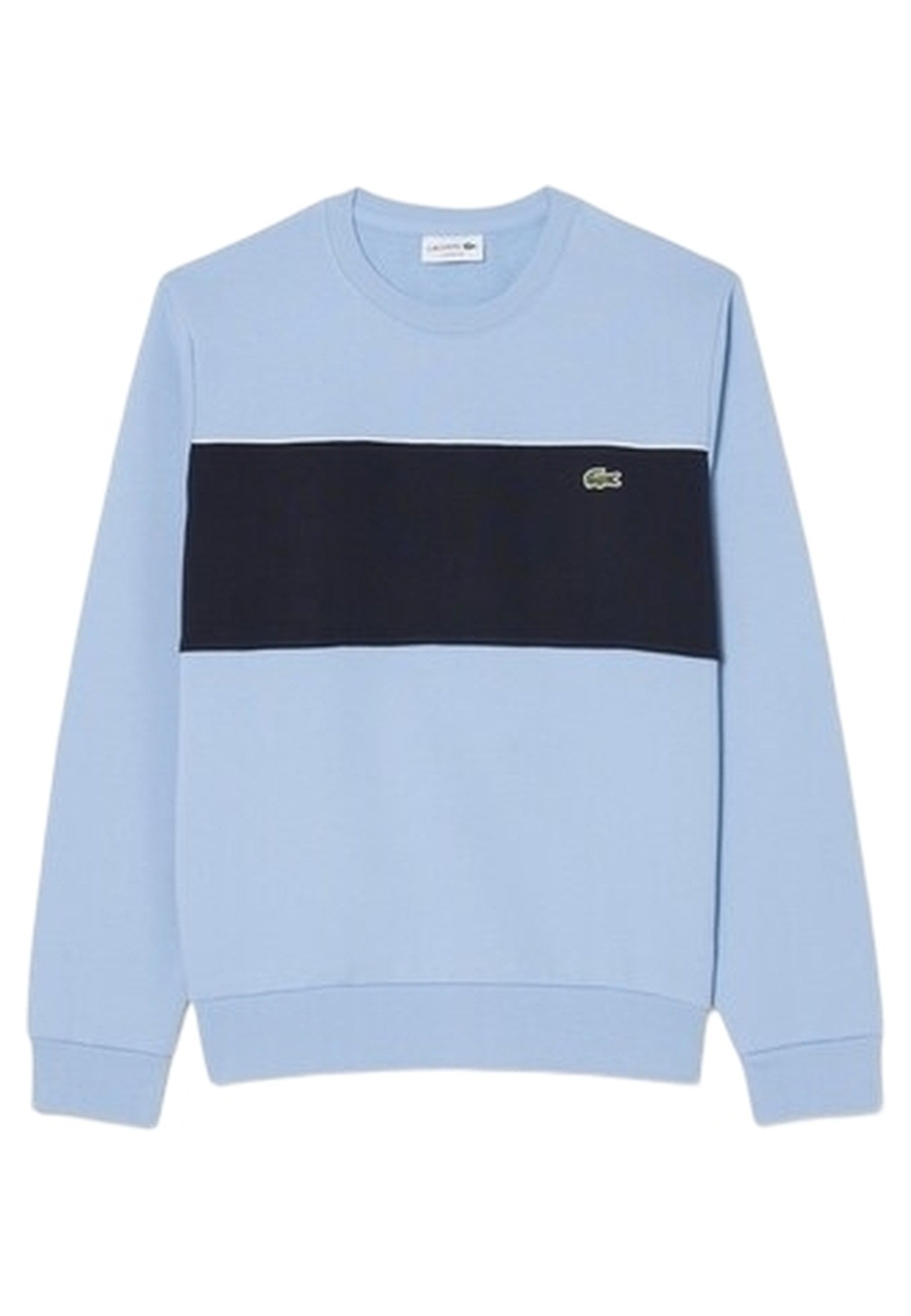 SUDADERA LACOSTE CELESTE COLOUR BLOCK CREWNECK SWEATSHIRT