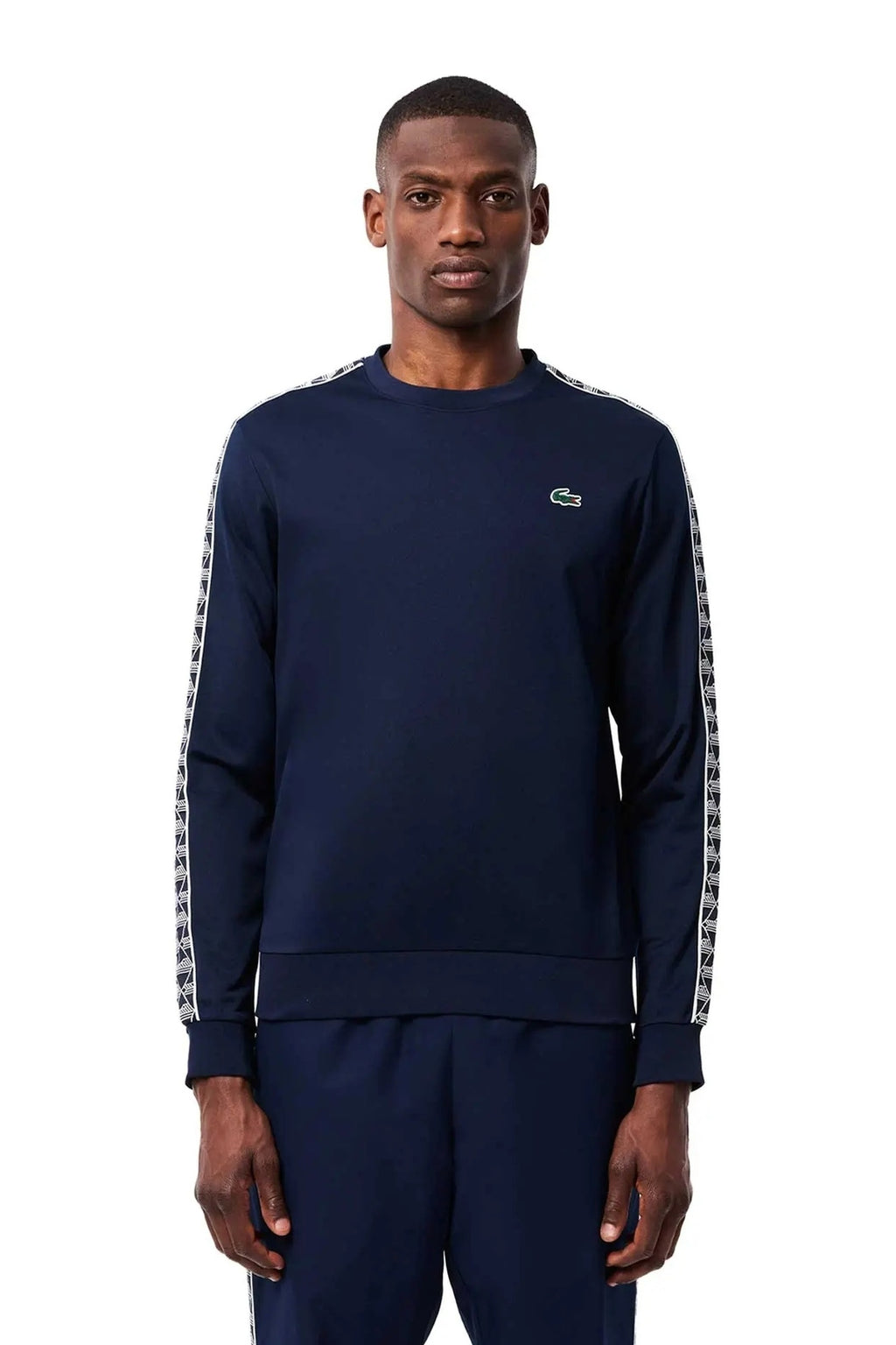 SUDADERA LACOSTE MARINO TAPPERED INTERLOCK RIPSTOP CREWNECK SWEATSHIRT