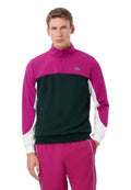 SUDADERA LACOSTE NEGRA HALF ZIP COLOURBLOCK SWEATSHIRT