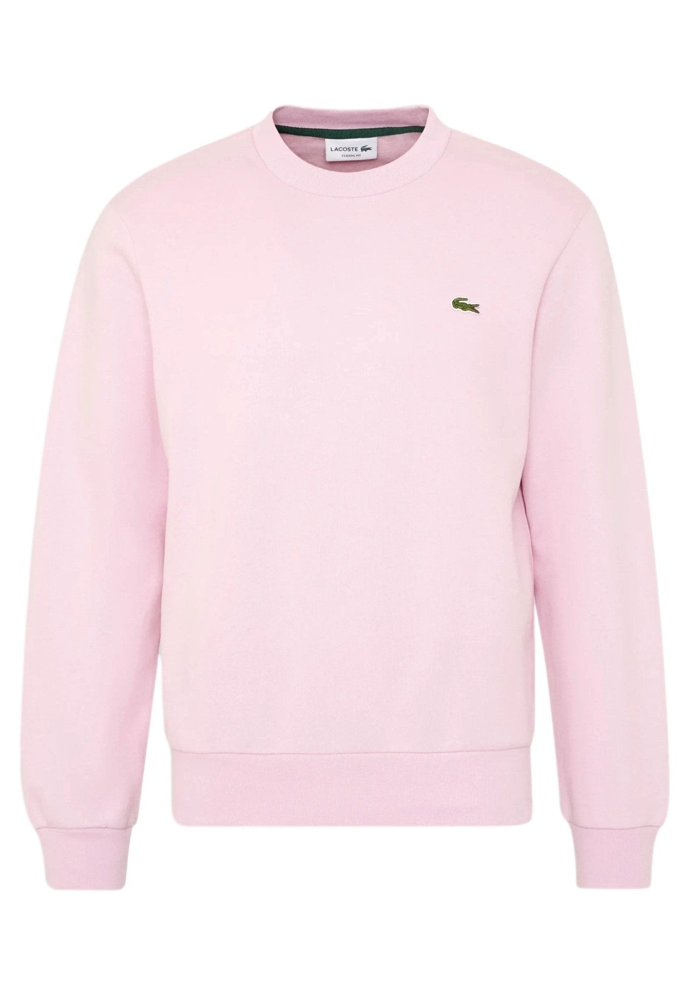 SUDADERA LACOSTE ROSA SMALL LOGO CREWNECK - AREA ZERO