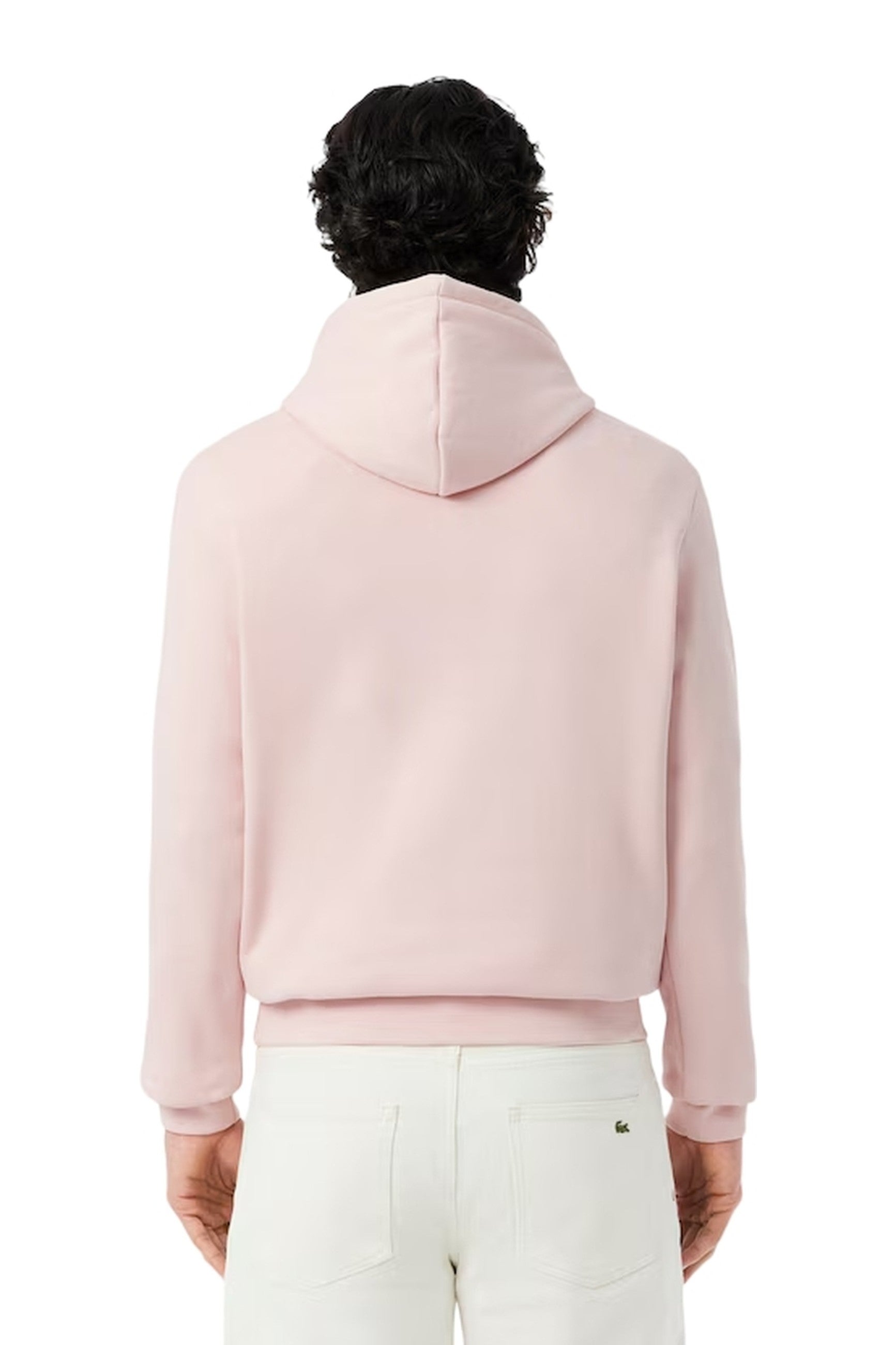 SUDADERA LACOSTE ROSA SMALL LOGO HOODIE
