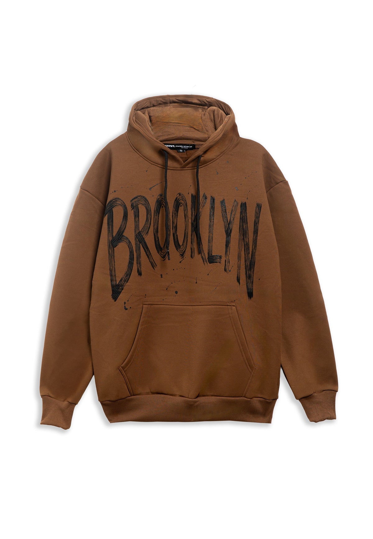 SUDADERA MARRON BROOKLIN BRUSHED SCRIPT HOODIE