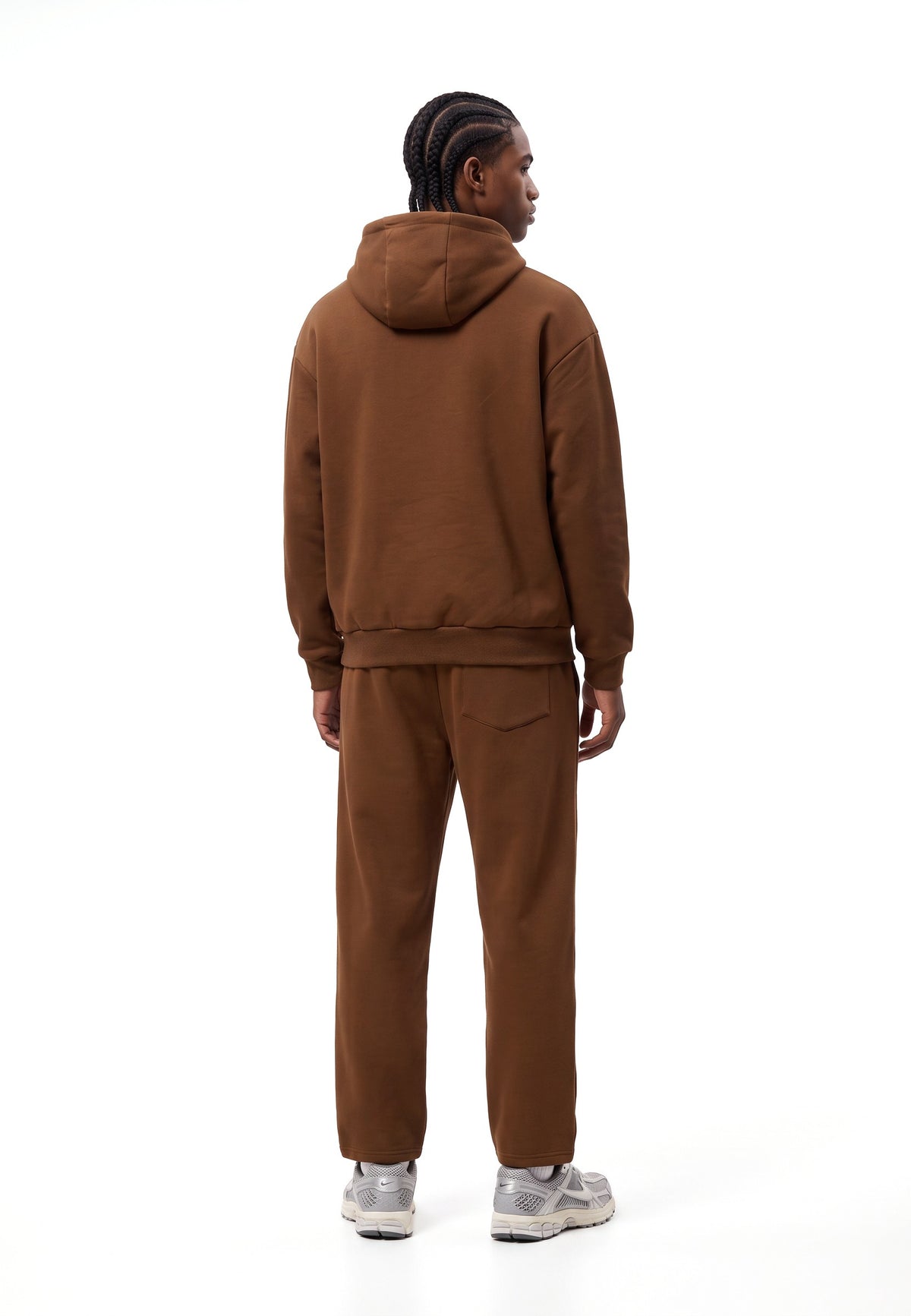 SUDADERA MARRON BROOKLIN BRUSHED SCRIPT HOODIE