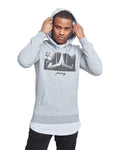 SUDADERA MISTER TEE GRIS HEATHER PRAY HOODIE