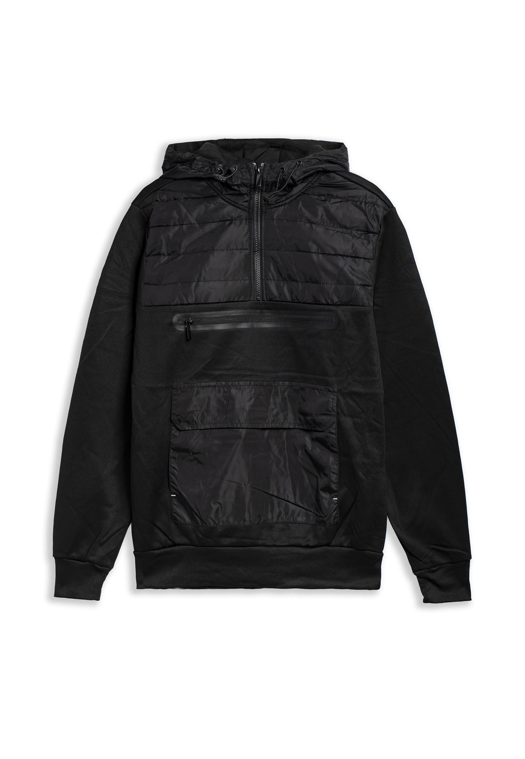 SUDADERA NEGRA FRONT POCKET HOODIE