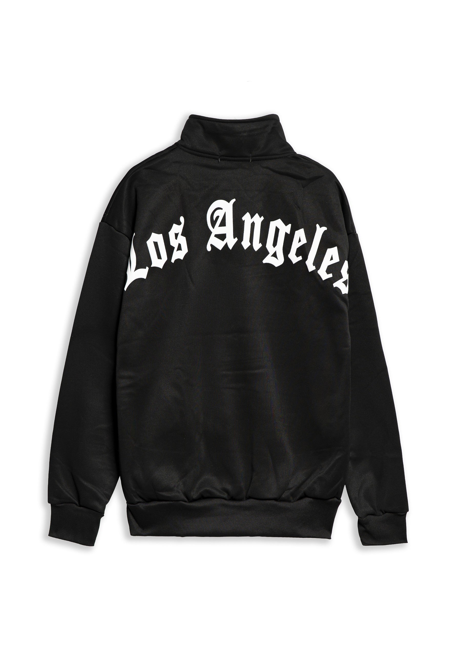 SUDADERA NEGRA LOS ANGELES HALF ZIP TRACKJACKET