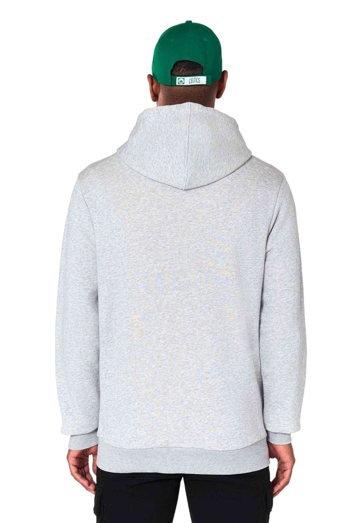SUDADERA NEW ERA GRIS BOSTON CELTICS NBA REGULAR HOODY
