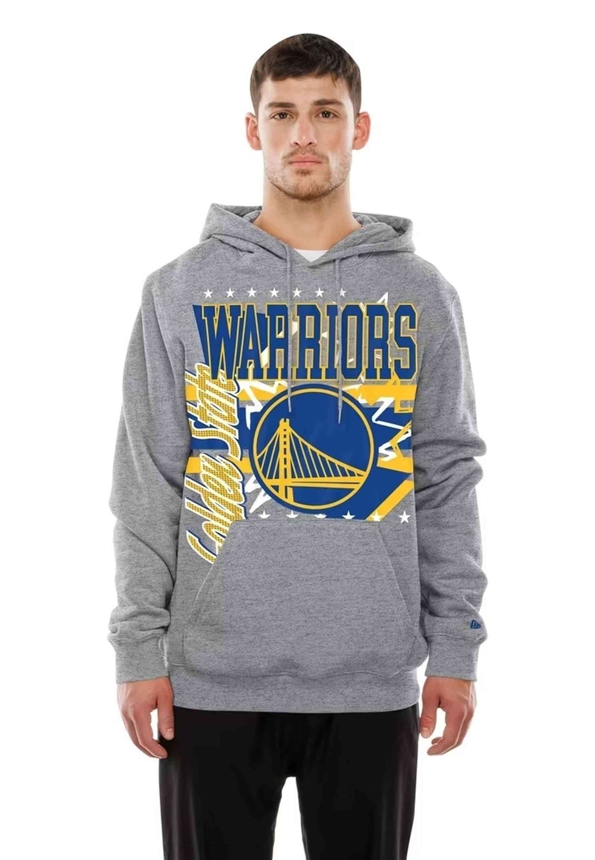 SUDADERA NEW ERA GRIS GOLDEN STATE WARRIORS SPT CLASSIC HOODIE