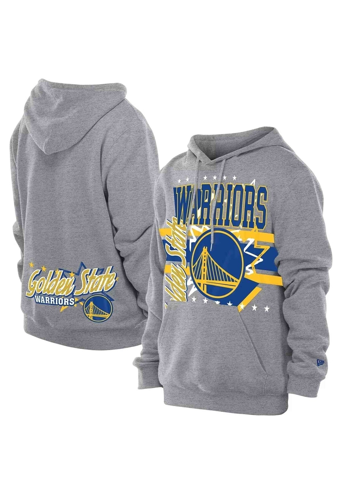 SUDADERA NEW ERA GRIS GOLDEN STATE WARRIORS SPT CLASSIC HOODIE