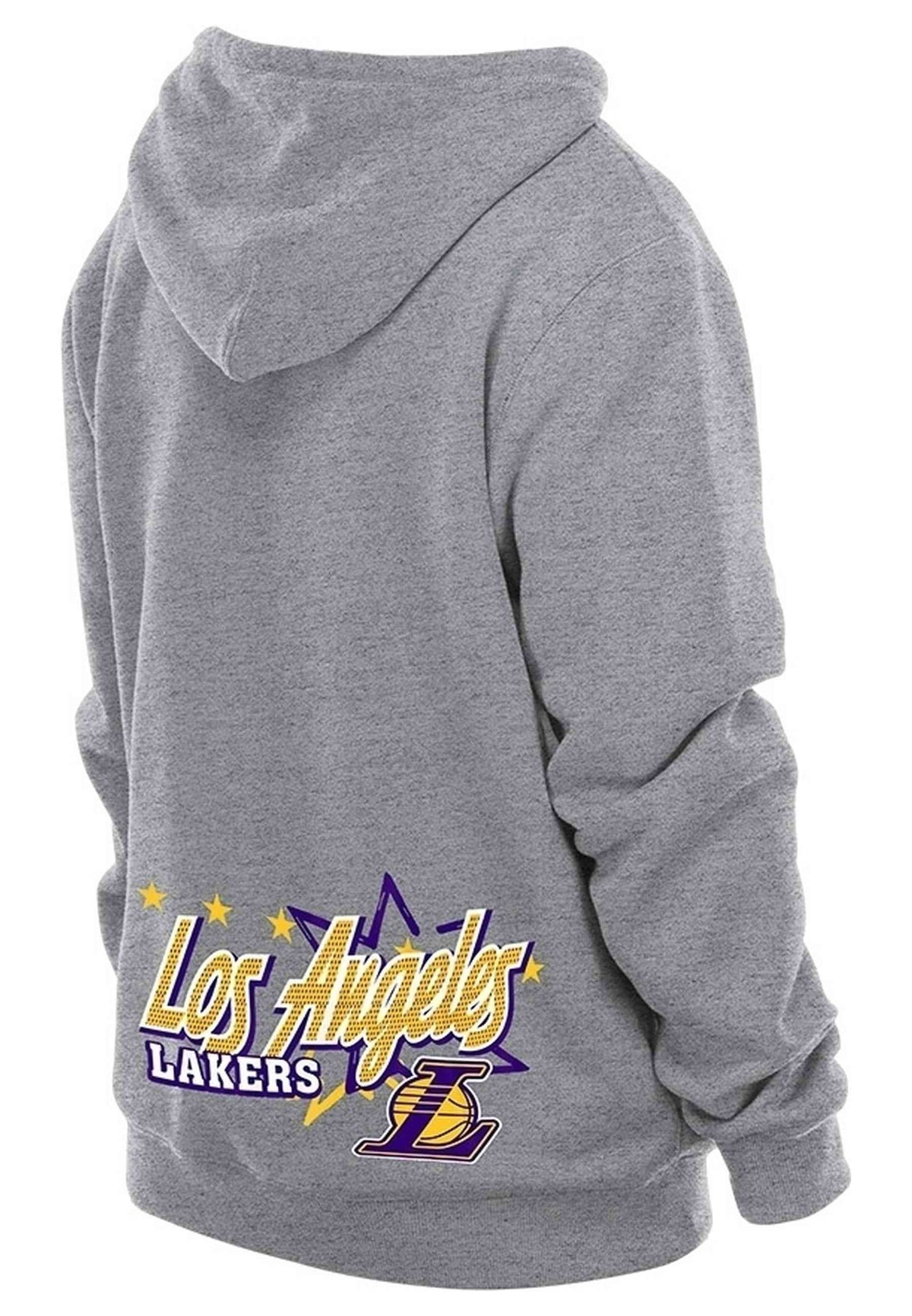 SUDADERA NEW ERA GRIS LOS ANGELES LAKERS SPT CLASSIC HOODIE