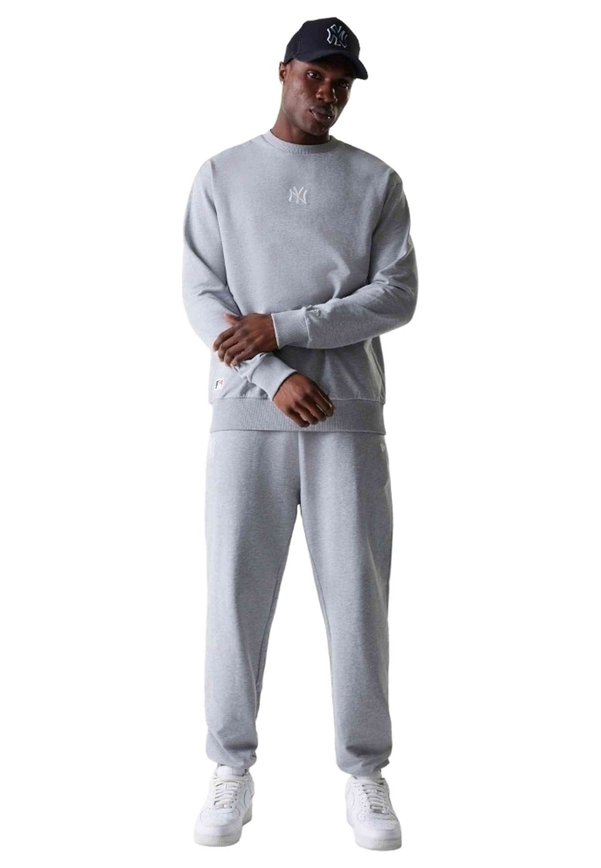 SUDADERA NEW ERA GRIS MLB LE MIDI YANKEES CREWNECK SWEATSHIRT