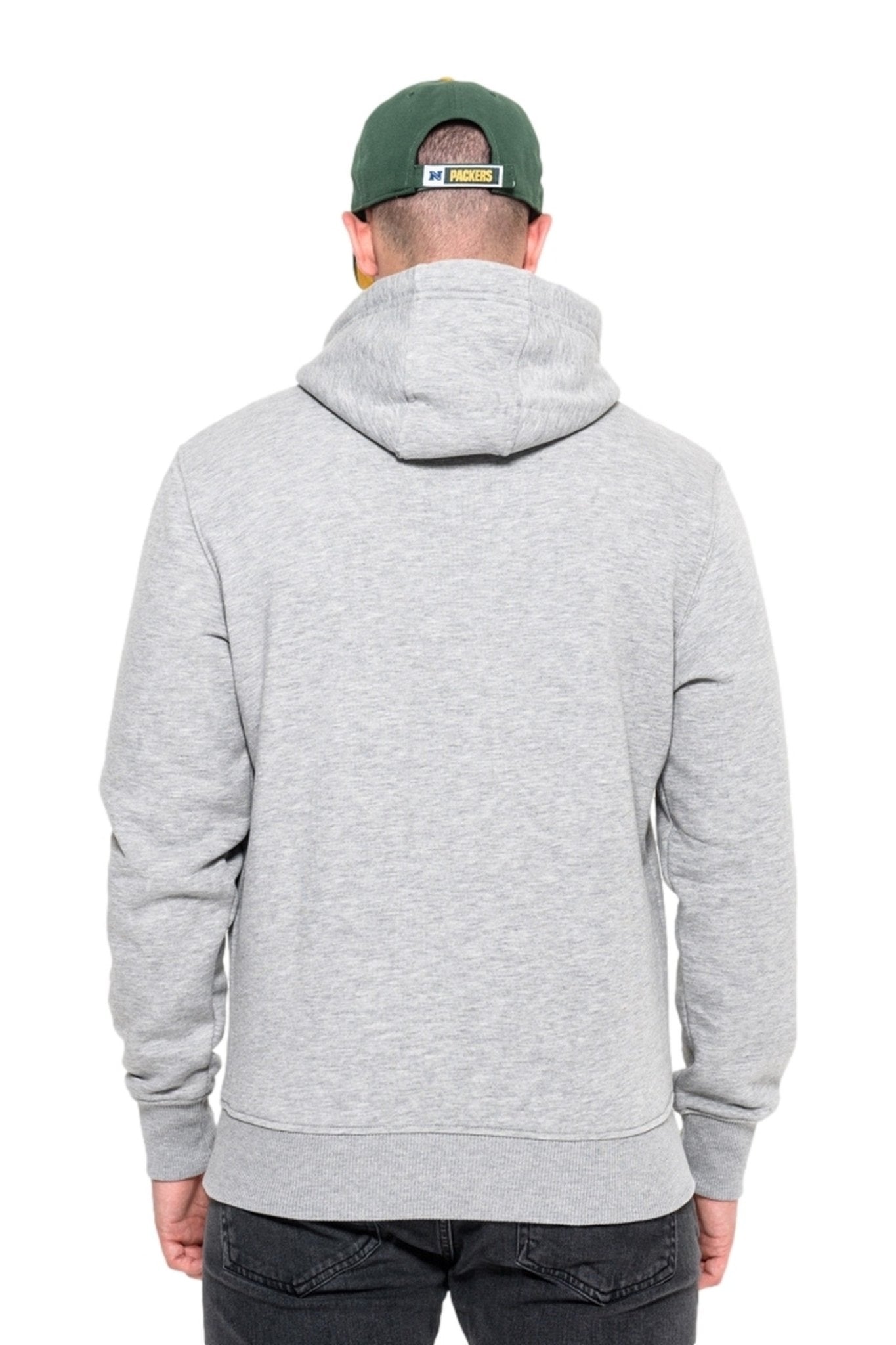 SUDADERA NEW ERA GRIS PACKERS TEAM LOGO PO HOODY - AREA ZERO