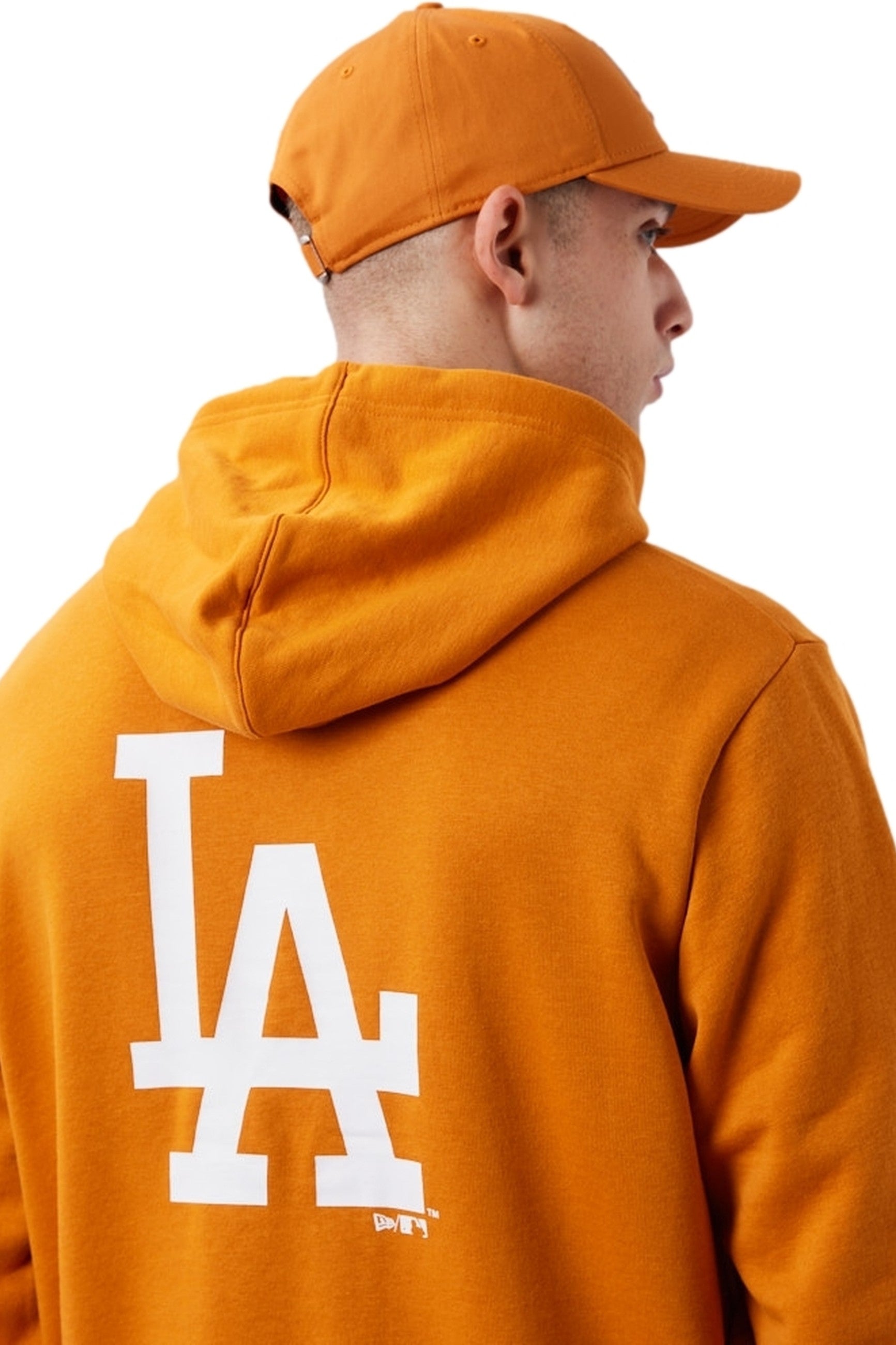 SUDADERA NEW ERA NARANJA YANKEES LEAGUE ESSENTIAL BP HOODY