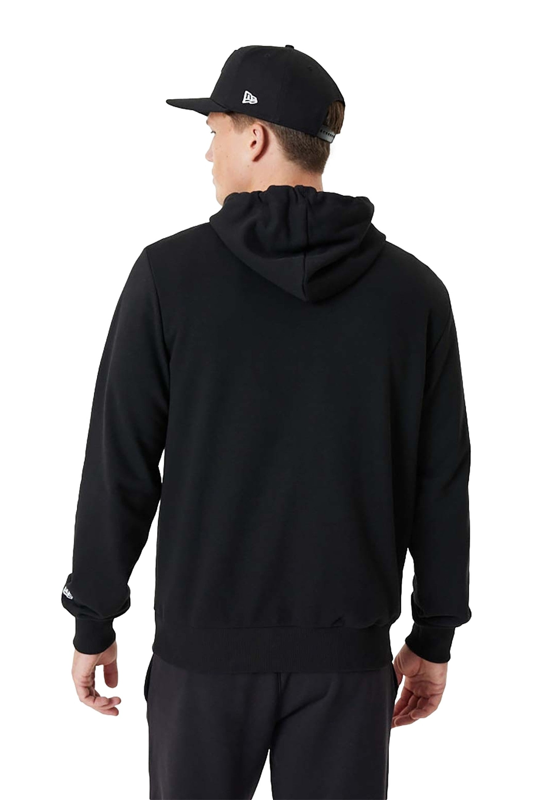 SUDADERA NEW ERA NEGRA BULLS TEAM LOGO HOODY