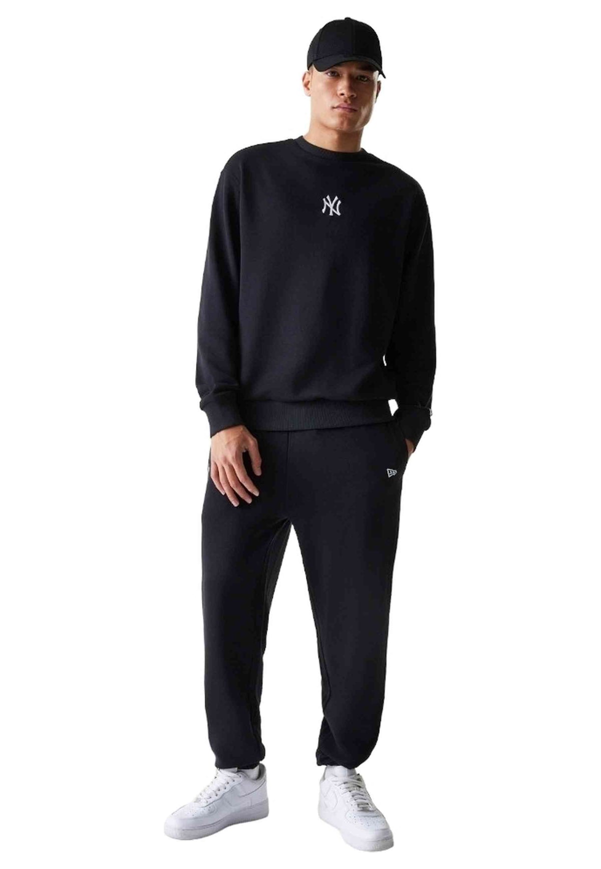 SUDADERA NEW ERA NEGRA MLB LE MIDI YANKEES CREWNECK SWEATSHIRT