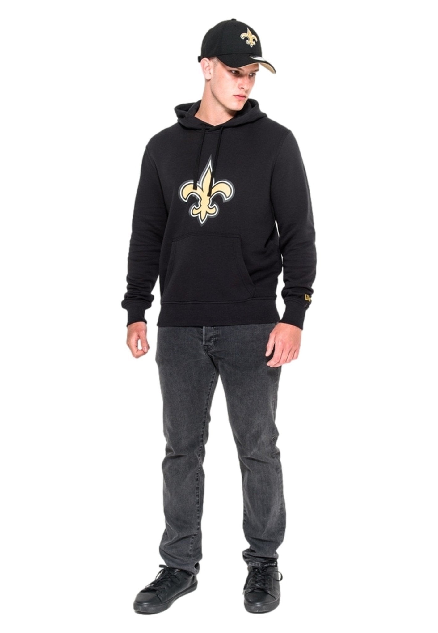 SUDADERA NEW ERA NEGRA SAINTS TEAM LOGO PO HOODDY NEOSAI - AREA ZERO