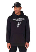 SUDADERA NEW ERA NEGRA SAN ANTONIO SPURS NBA REGULAR HOODY