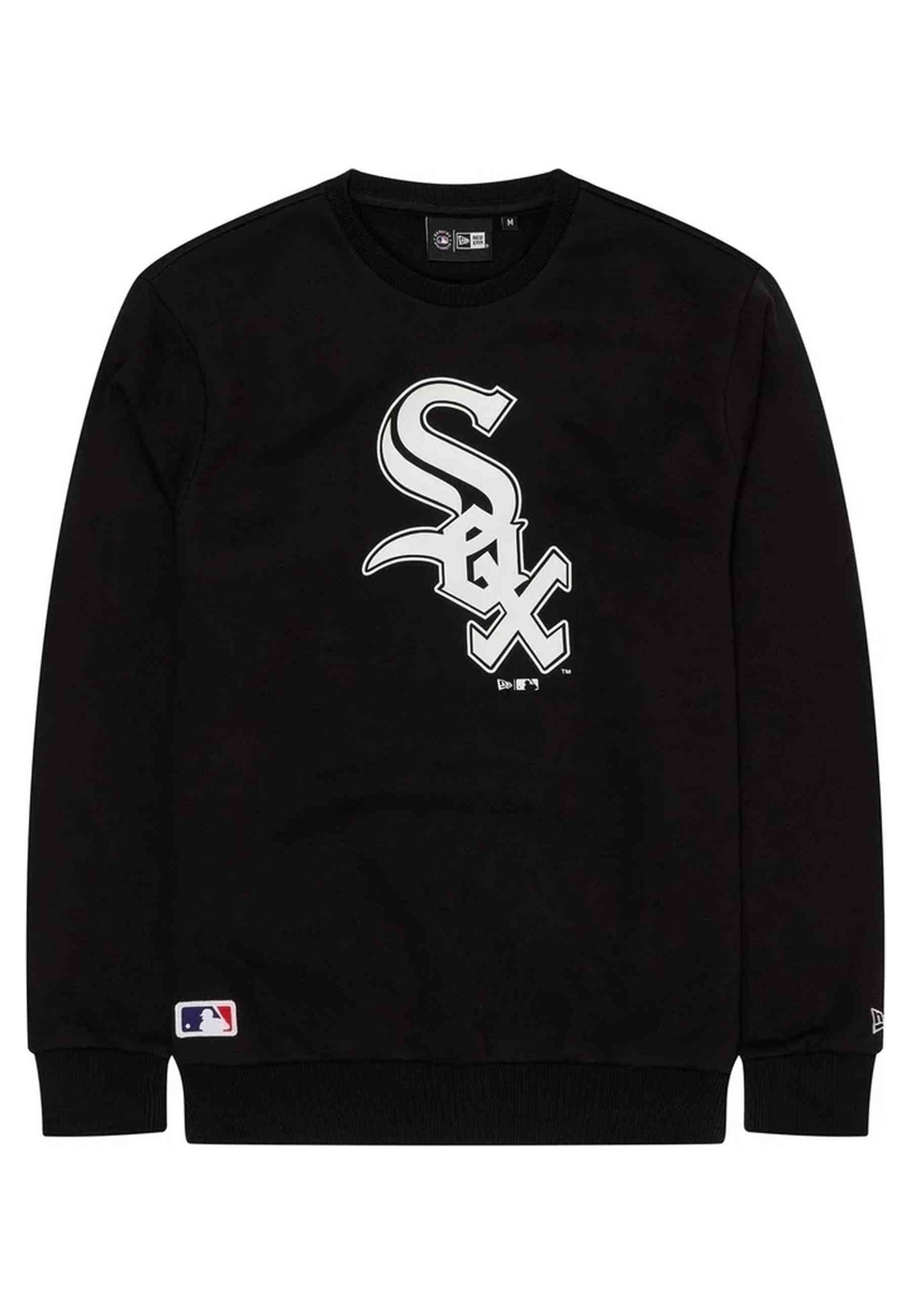 SUDADERA NEW ERA NEGRA SOX MLB REGULAR CREW NECK CHIWHI