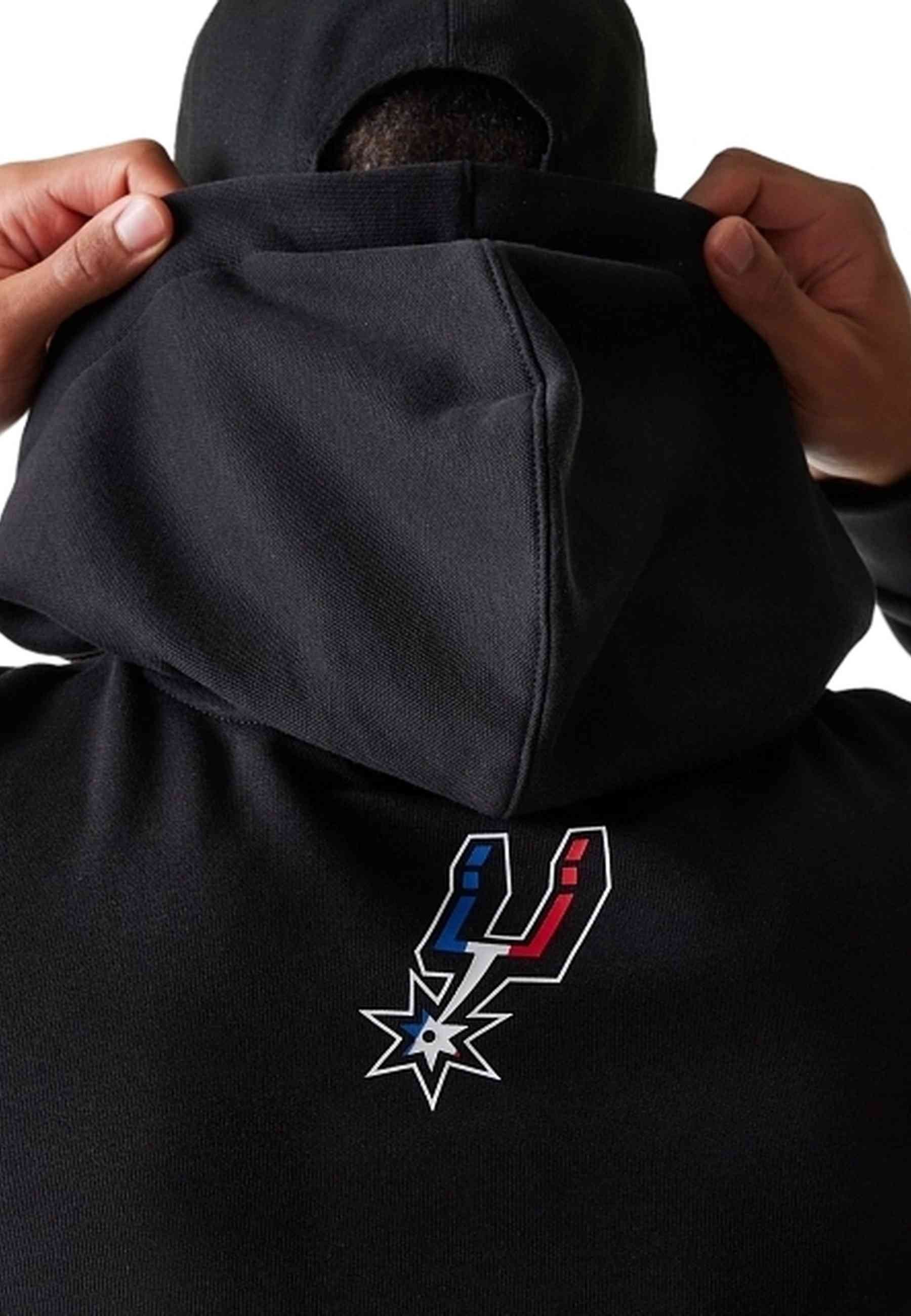 SUDADERA NEW ERA NEGRA SPURS NBA PARIS GAMES REG HOODY SAASPU
