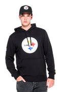 SUDADERA NEW ERA NEGRA STEELERS TEAM LOGO PO HOODY