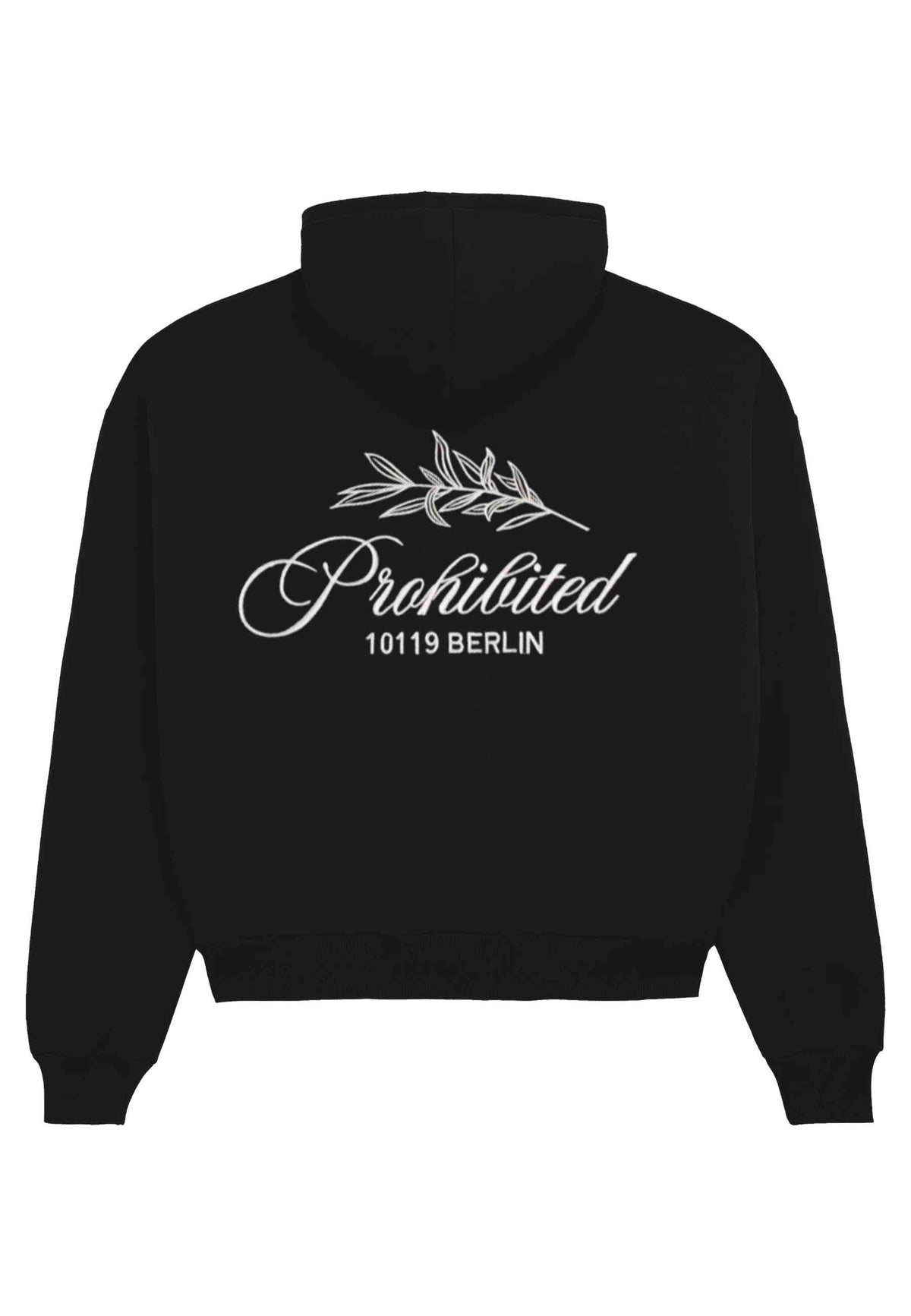 SUDADERA PROHIBITED NEGRA LEAF HOODIE