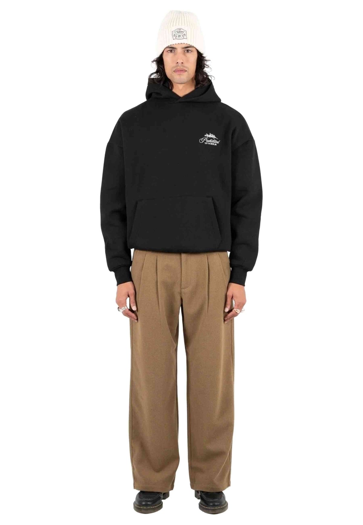 SUDADERA PROHIBITED NEGRA LEAF HOODIE