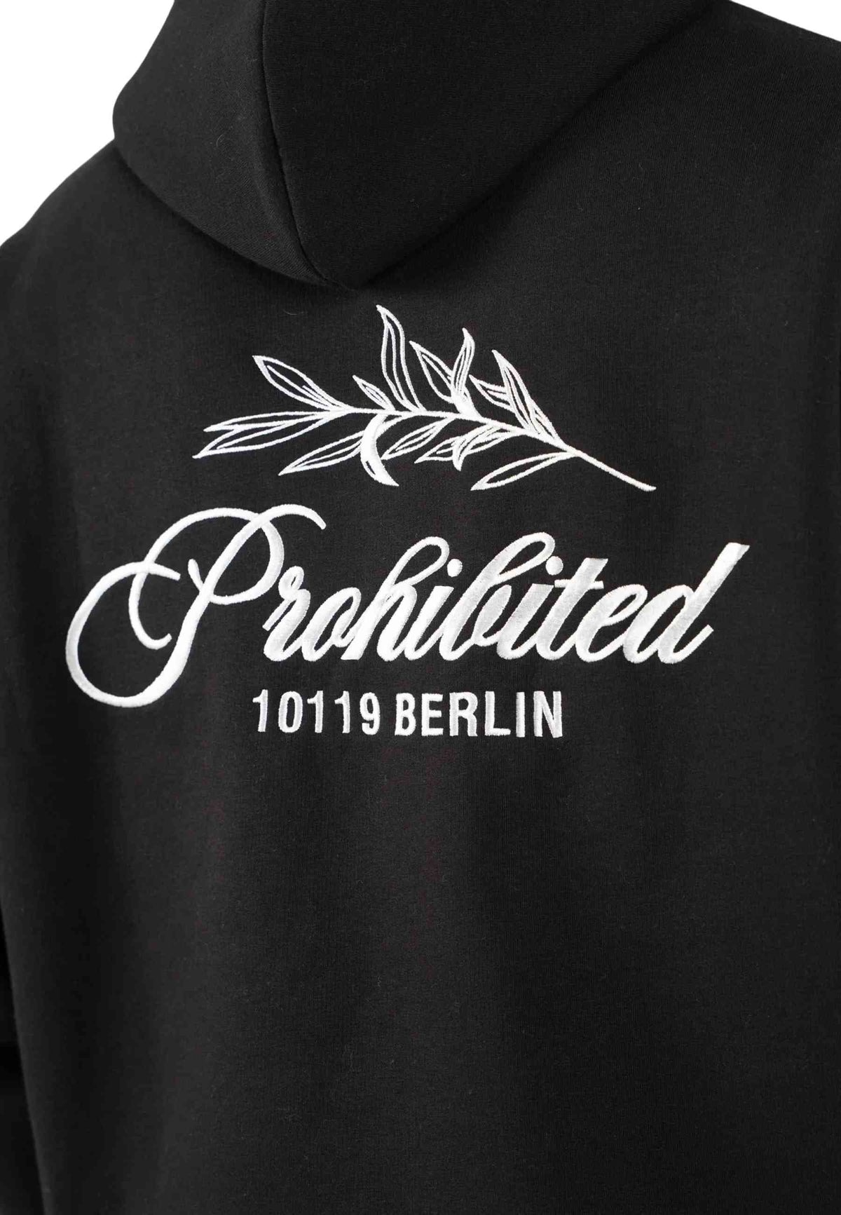 SUDADERA PROHIBITED NEGRA LEAF HOODIE