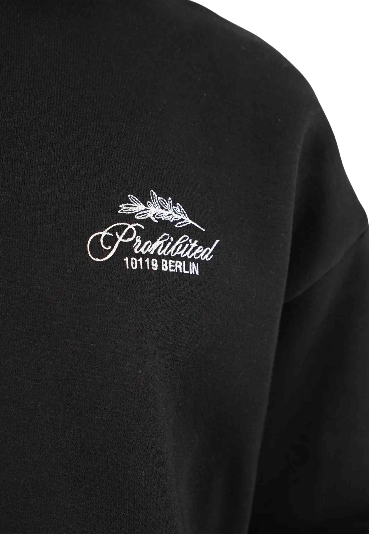 SUDADERA PROHIBITED NEGRA LEAF HOODIE