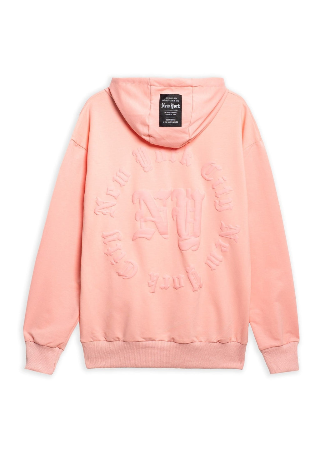 SUDADERA ROSA NY FLOCKED HOODIE - AREA ZERO