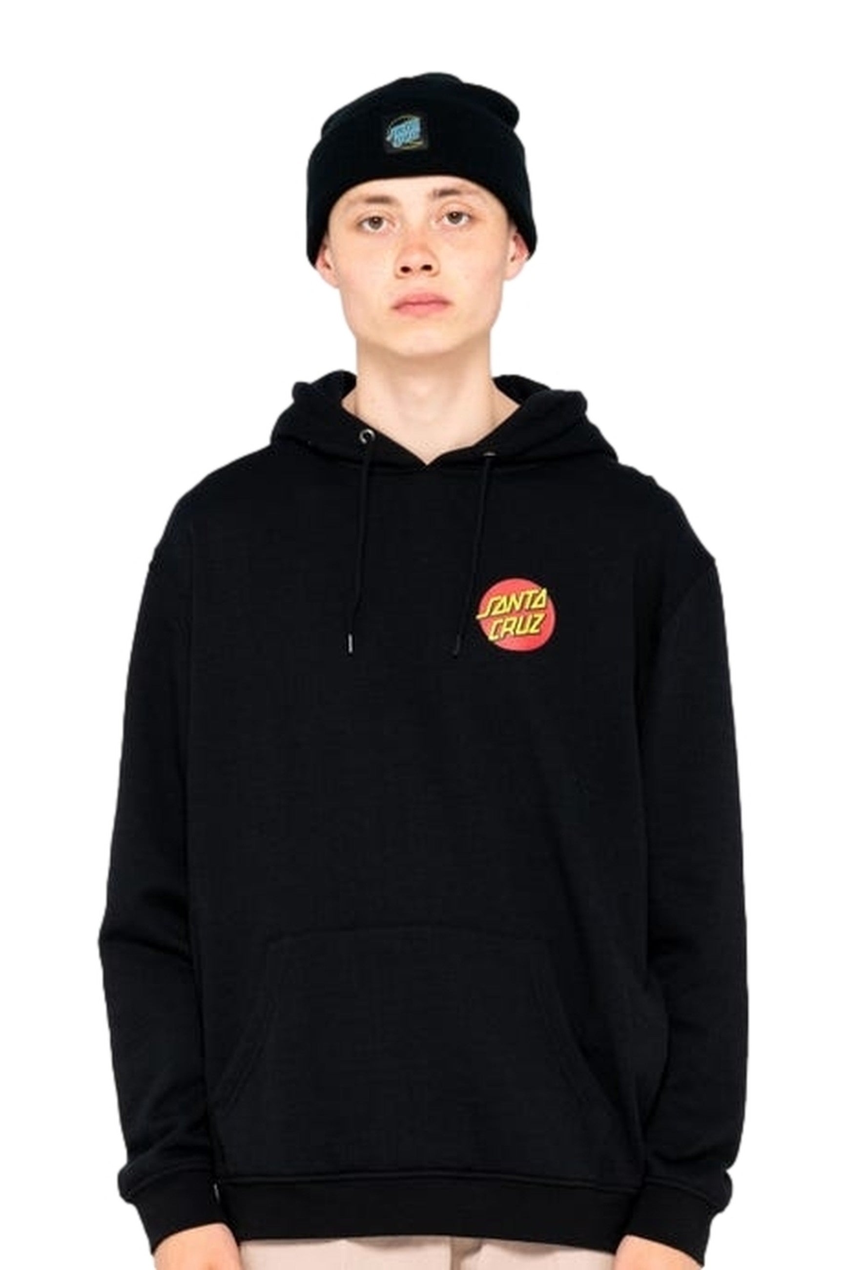 SUDADERA SANTA CRUZ NEGRA CLASSIC DOT CHEST HOODIE