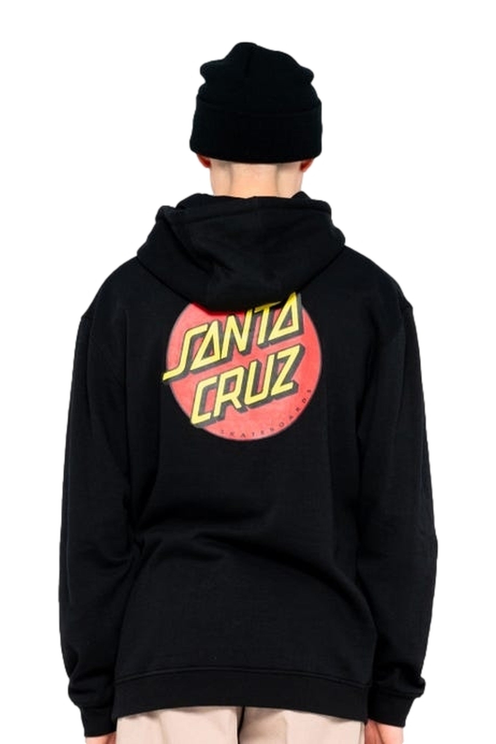 SUDADERA SANTA CRUZ NEGRA CLASSIC DOT CHEST HOODIE