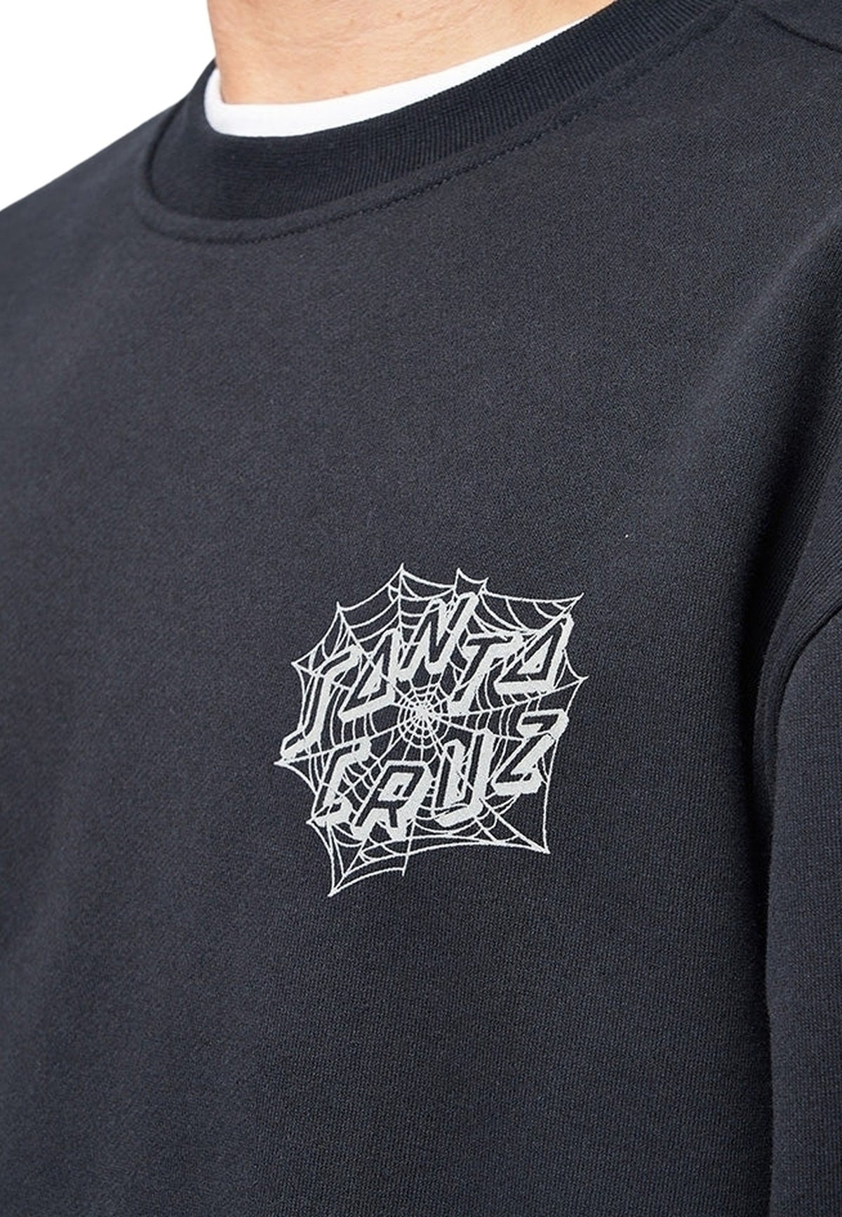 SUDADERA SANTA CRUZ NEGRA WEB CREWNECK
