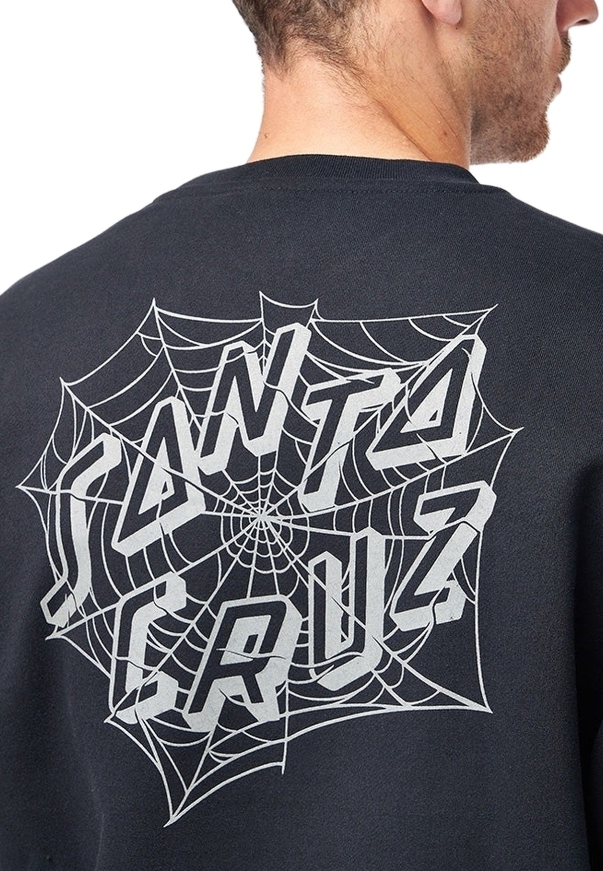 SUDADERA SANTA CRUZ NEGRA WEB CREWNECK