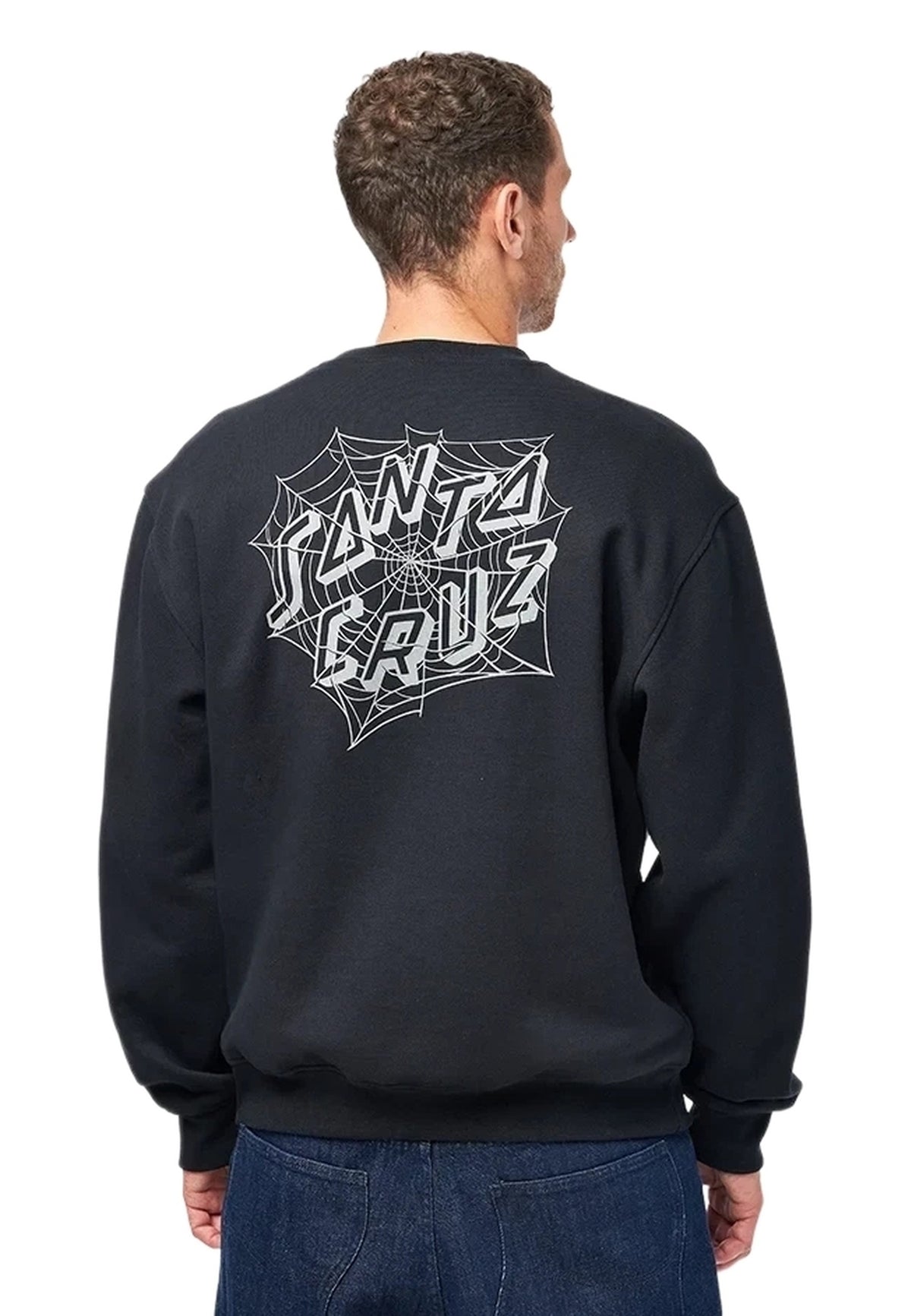 SUDADERA SANTA CRUZ NEGRA WEB CREWNECK
