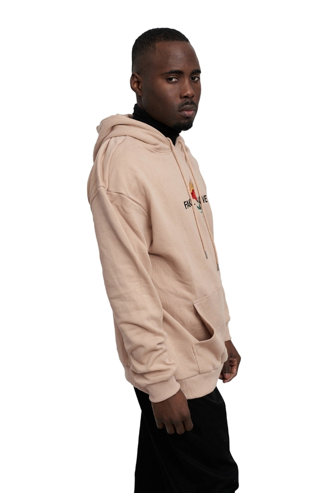 SUDADERA TRIKKO TOSTADA FAKE LOVE HOODIE - AREA ZERO