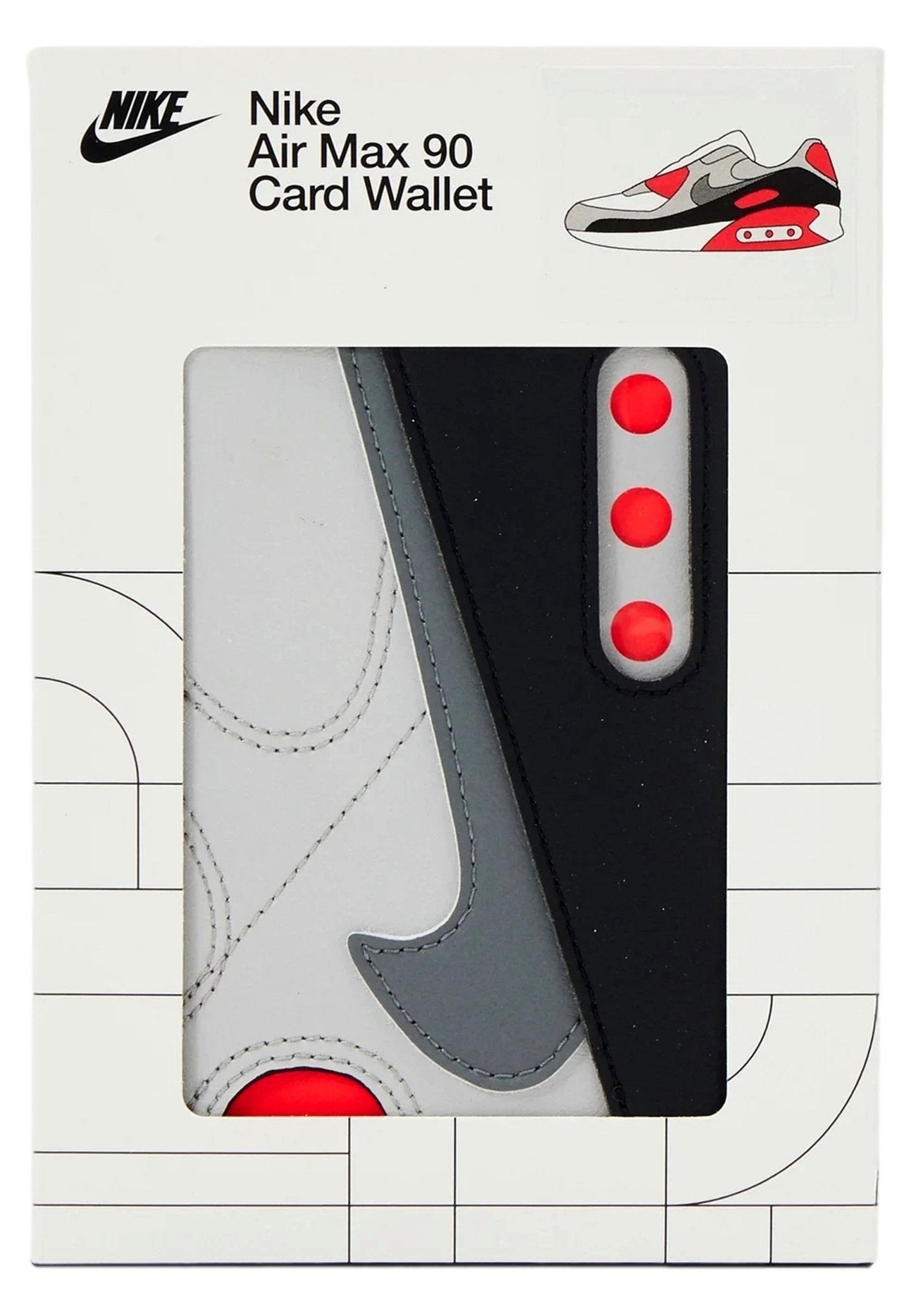 TARJETERO NIKE GRIS ICON AIR MAX 90 CARD WALLET - AREA ZERO