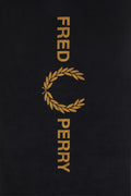 TOALLA FRED PERRY NEGRA XXL LOGO TOWEL