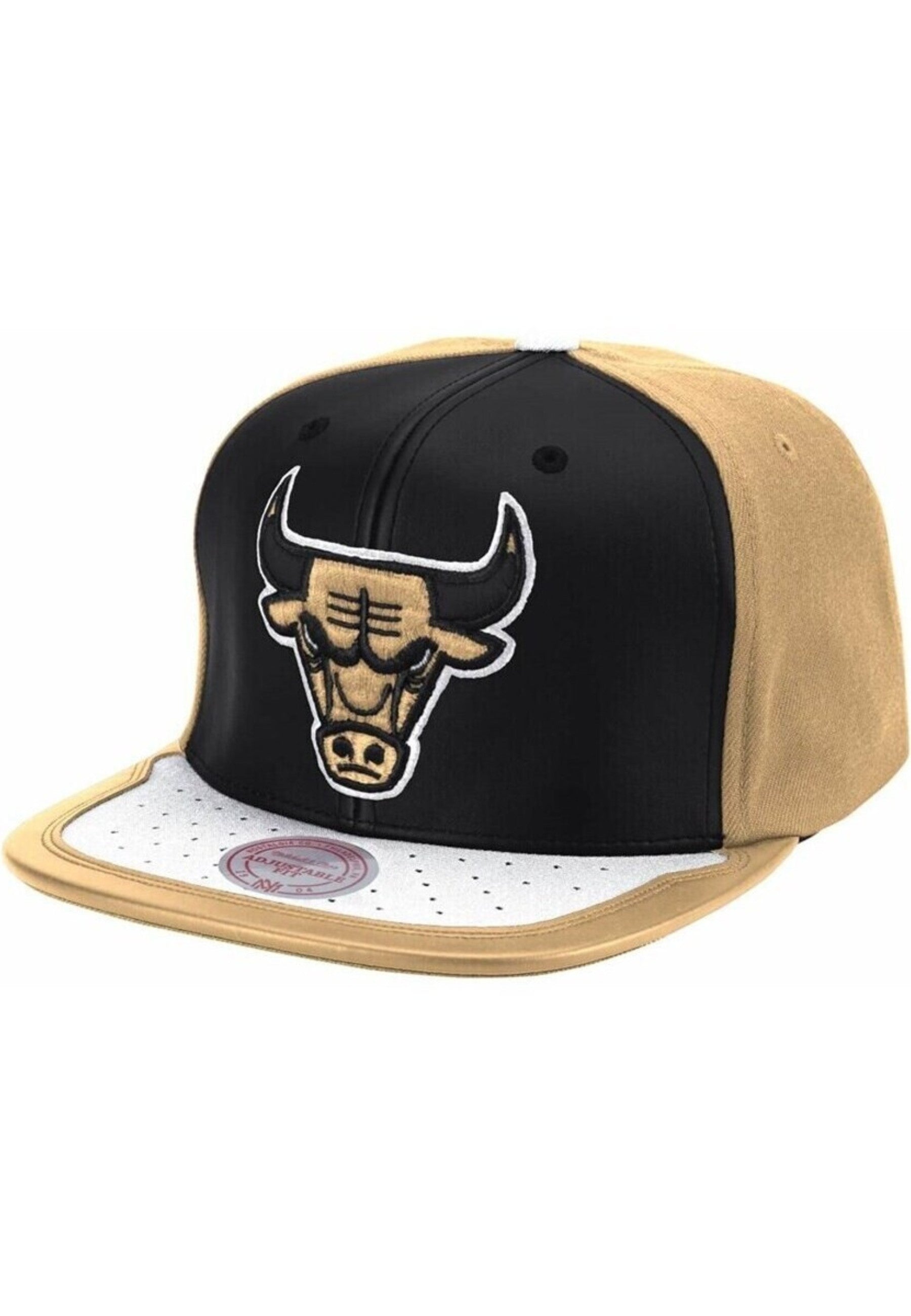 GORRA MITCHELL & NESS NEGRA/TOSTADA BULLS DAY ONE SNAPBACK