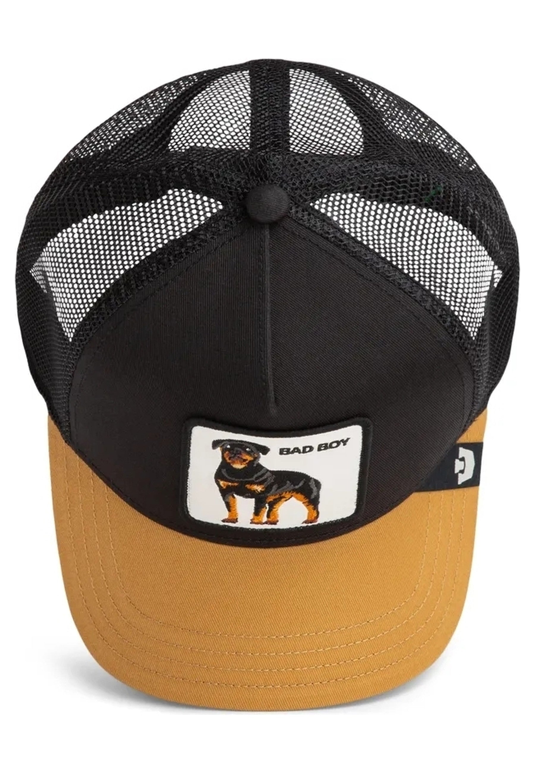 GORRA GOORIN NEGRA/TOSTADA ROTTWEILLER BAD BOY VOI17 TRUCKER CAP