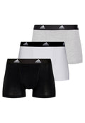 TRIPACK BOXERS ADIDAS BLANCO/NEGRO/GRIS ACTIVE FLEX COTTON PACK