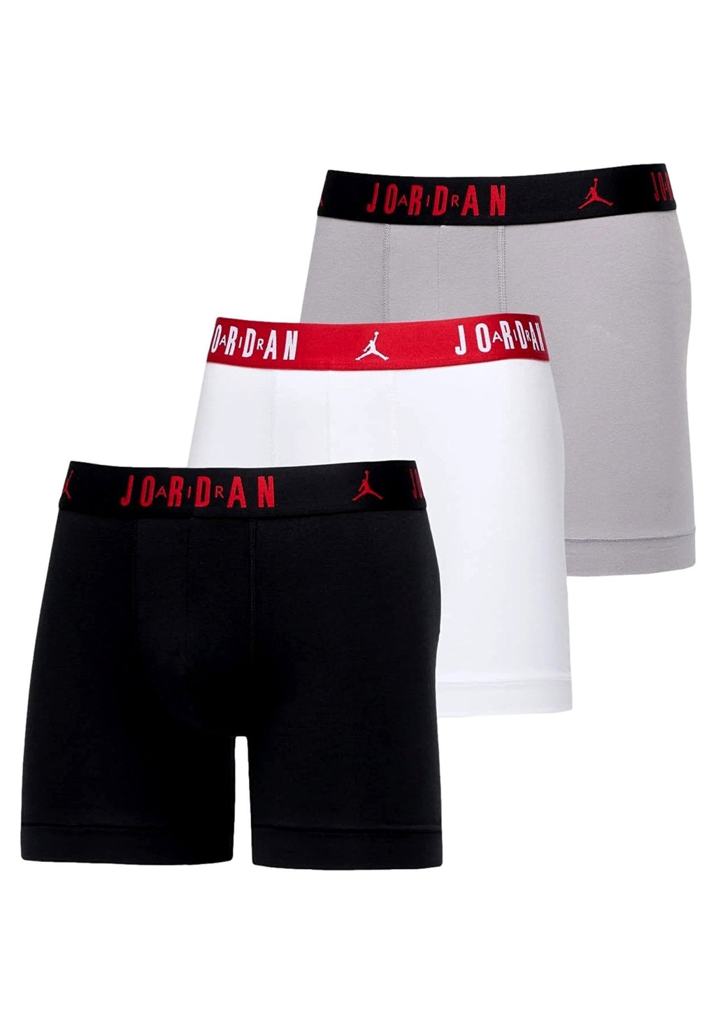 TRIPACK BOXERS JORDAN BLANCO/NEGRO/GRIS FLIGHT COTTON CORE BRIEFS - AREA ZERO