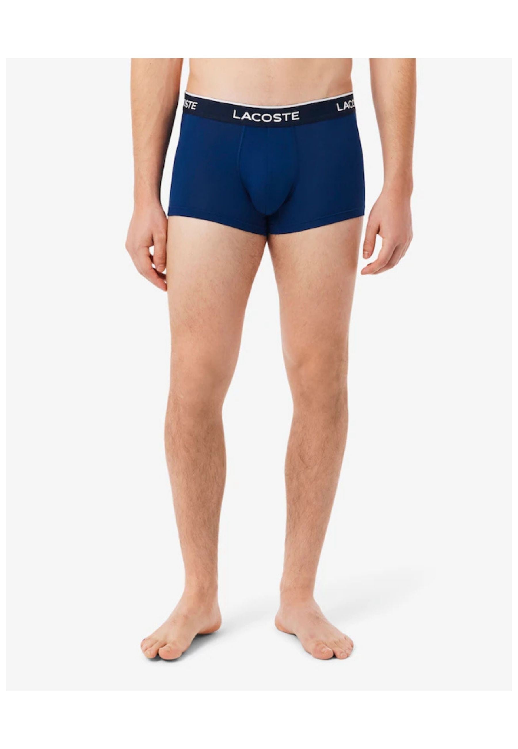 TRIPACK BOXERS LACOSTE MARINO-ROJO-AZUL BRANDED WAISTBAND