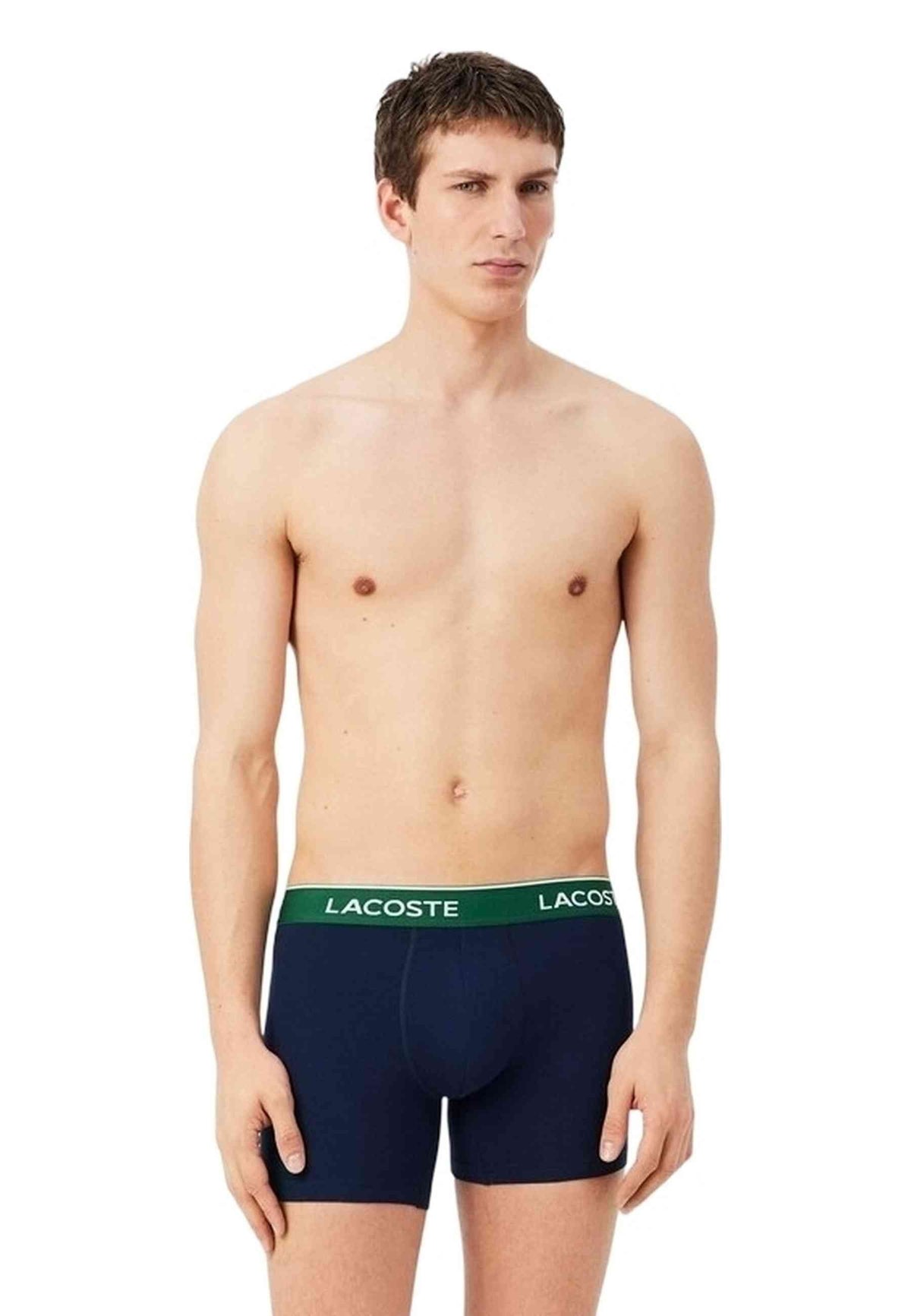TRIPACK BOXERS LACOSTE MARINOS CLASSIC LOGO WAISTBAND TRUNKS