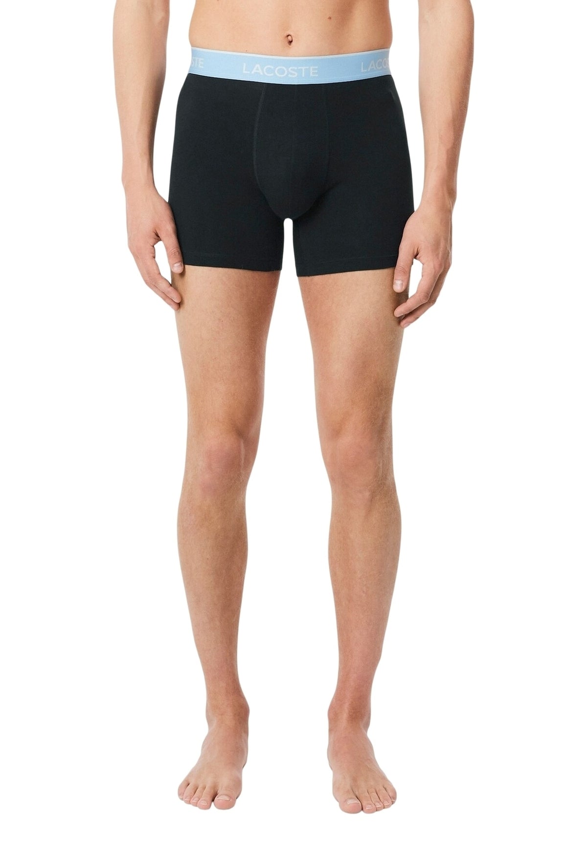 TRIPACK BOXERS LACOSTE NEGROS CLASSIC LOGO WAISTBAND TRUNK
