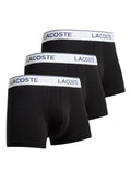TRIPACK BOXERS LACOSTE NEGROS CLASSIC WAISTBAND SHORTS