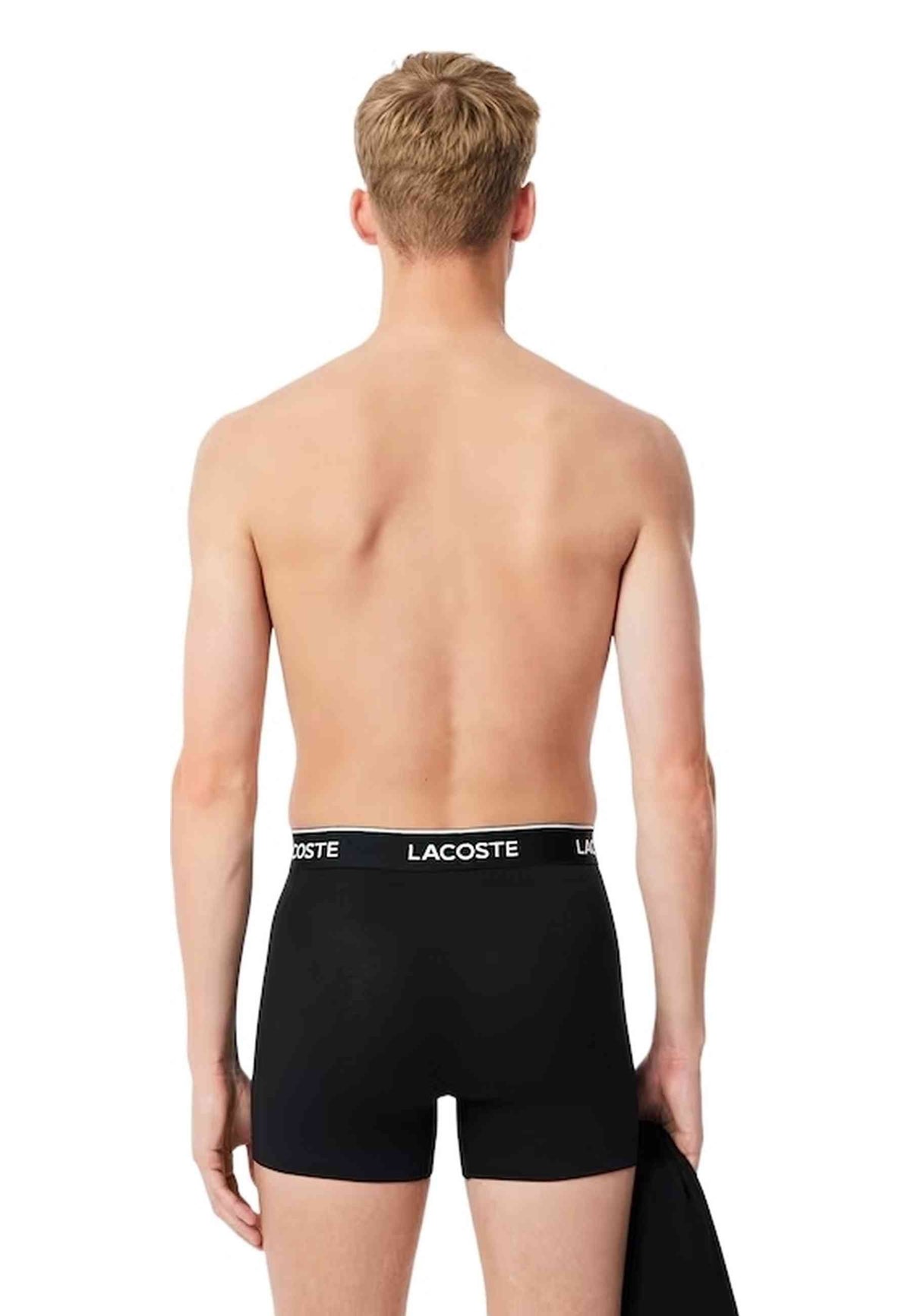 TRIPACK BOXERS LACOSTE NEGROS