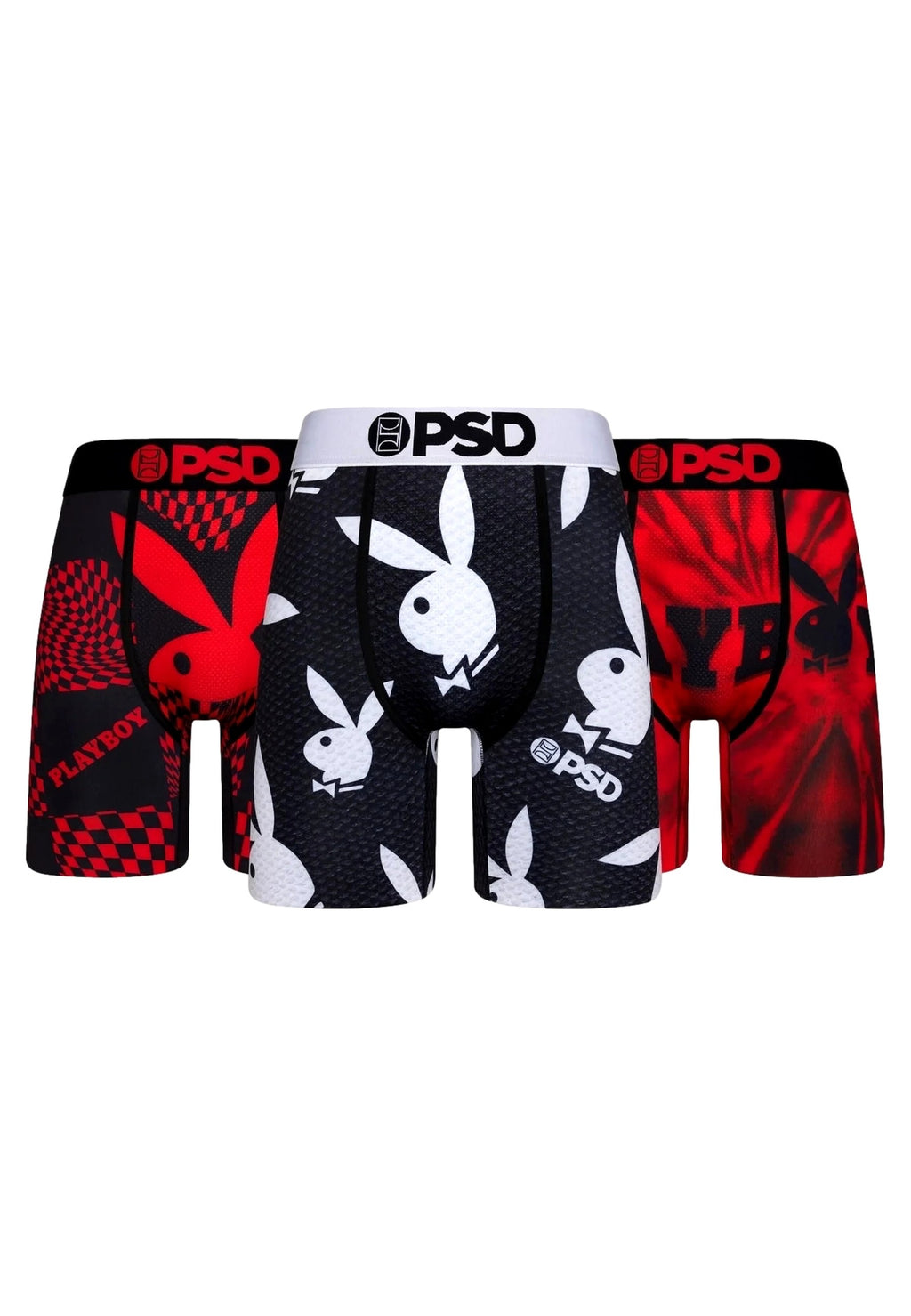 TRIPACK BOXERS PSD PLAYBOY KIT CORE FIT LENGHT