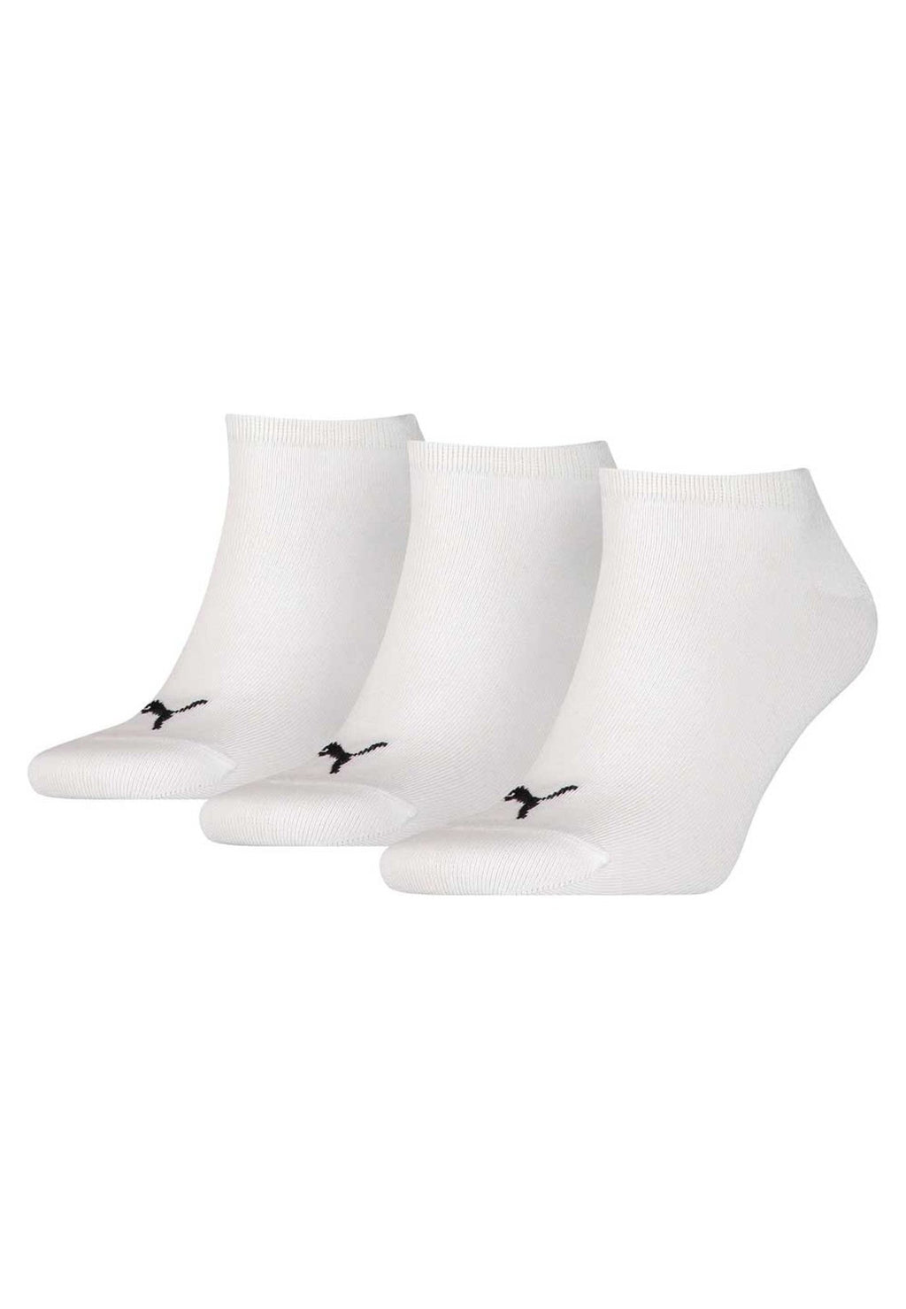 TRIPACK CALCETINES PUMA BLANCOS TOBILLEROS LOGO - AREA ZERO